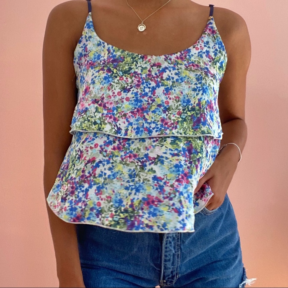 GUESS Floral Flowy Tank
